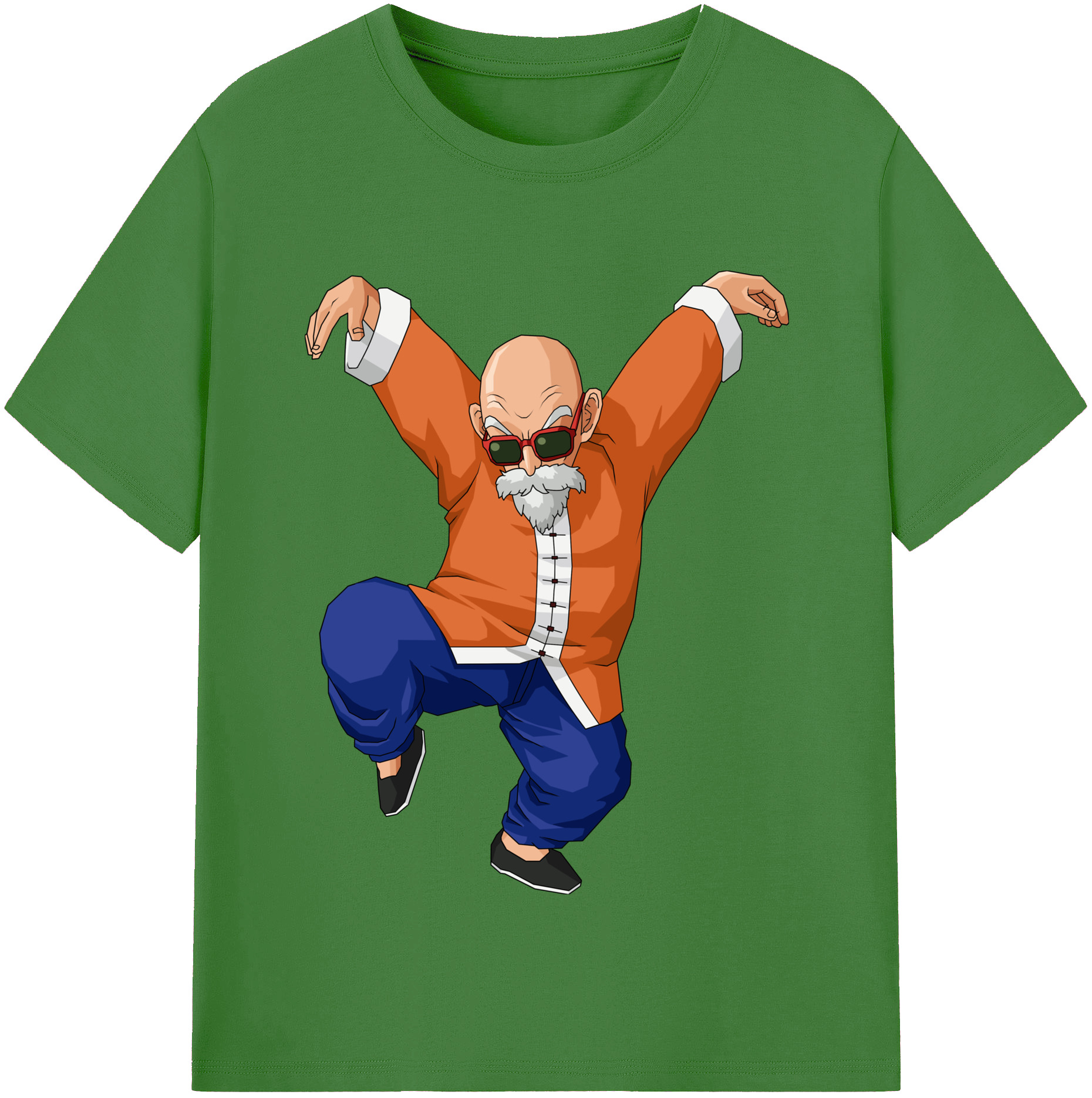 （画像用） ドラゴンボール 亀仙人（かめせんにん） DRAGON BALL Master Roshi Kame Sennin レディースカジュアルプリントTシャツ（綿100％）